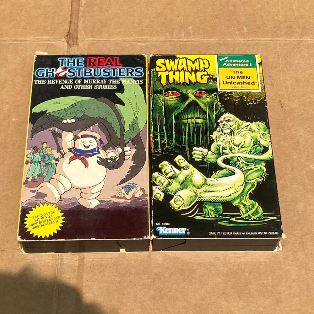 The Real Ghostbusters Revenge Of Murray The Mantis & Swamp Thing VHS Tape VTG